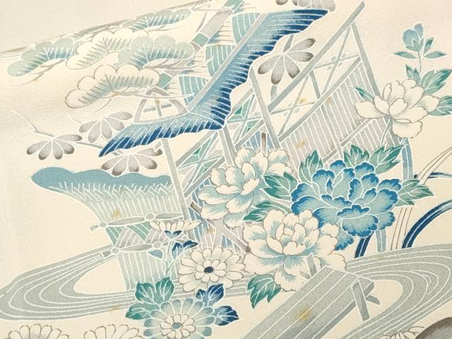 平和屋着物■訪問着　松竹梅御所解文　暈し染め　正絹　逸品　CABM1224ev