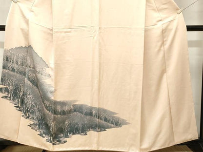 平和屋着物■訪問着　樹林文　正絹　逸品　CABM1225ev