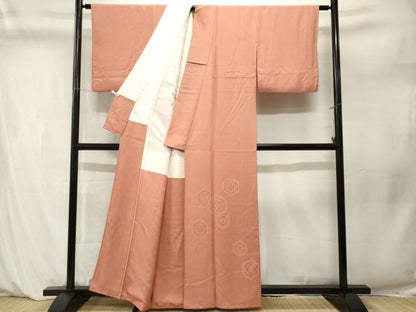 平和屋着物■豪華色留袖　亀甲花地紋　ときがら茶色　正絹　逸品　CABM1232ev
