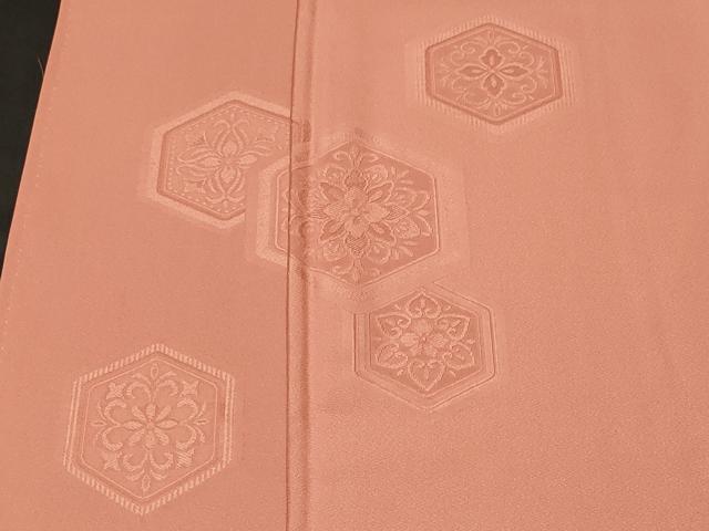 平和屋着物■豪華色留袖　亀甲花地紋　ときがら茶色　正絹　逸品　CABM1232ev