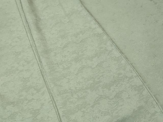 平和屋着物■上質な色無地　流水御所車花地紋　薄青色　正絹　逸品　CABM1235ev