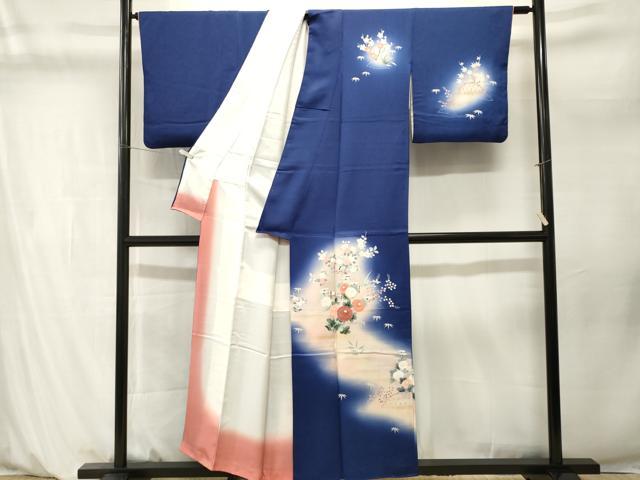 平和屋着物■訪問着　御所解文　暈し染め　金彩　正絹　逸品　CABM1252ev