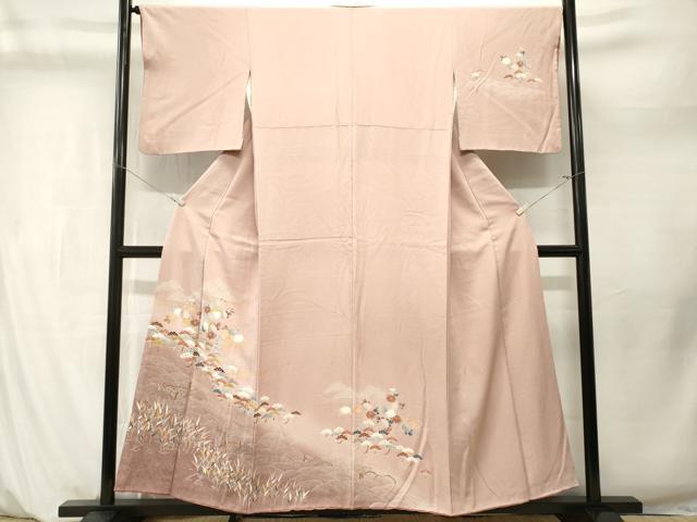 平和屋着物■訪問着　浜松花文　暈し染め　金彩　正絹　逸品　CABM1254ev