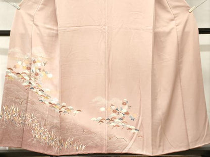 平和屋着物■訪問着　浜松花文　暈し染め　金彩　正絹　逸品　CABM1254ev