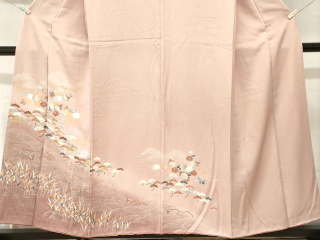 平和屋着物■訪問着　浜松花文　暈し染め　金彩　正絹　逸品　CABM1254ev