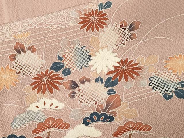 平和屋着物■訪問着　浜松花文　暈し染め　金彩　正絹　逸品　CABM1254ev