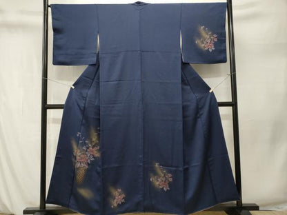 平和屋着物■訪問着　花籠文　暈し染め　金彩　正絹　逸品　CABM1257ev