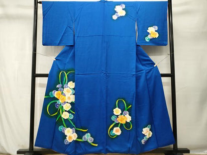 平和屋着物■訪問着　舞花文　暈し染め　正絹　逸品　CABM1269ev