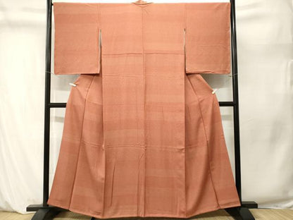 平和屋着物■江戸小紋　作家物　横段寄せ小紋柄　正絹　逸品　CABM1272ev