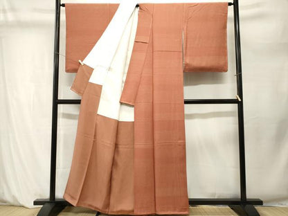 平和屋着物■江戸小紋　作家物　横段寄せ小紋柄　正絹　逸品　CABM1272ev