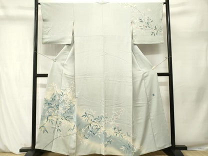 平和屋着物■訪問着　作家物　枝花文　暈し染め　正絹　逸品　CABM1275ev