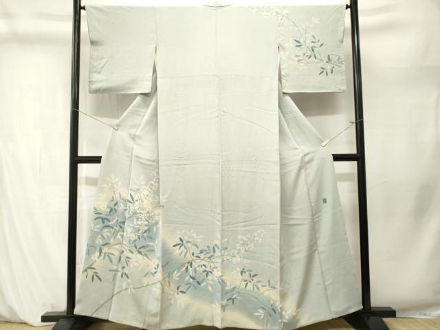 平和屋着物■訪問着　作家物　枝花文　暈し染め　正絹　逸品　CABM1275ev