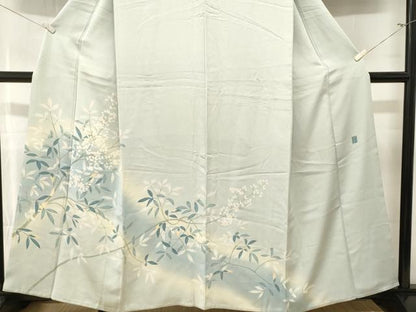 平和屋着物■訪問着　作家物　枝花文　暈し染め　正絹　逸品　CABM1275ev