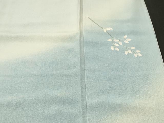 平和屋着物■訪問着　作家物　枝花文　暈し染め　正絹　逸品　CABM1275ev