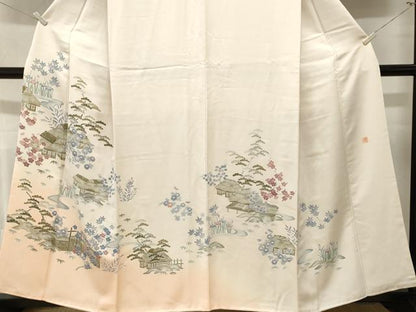 平和屋着物■訪問着　作家物　松竹梅御所解文　暈し染め　正絹　逸品　CABM1276ev