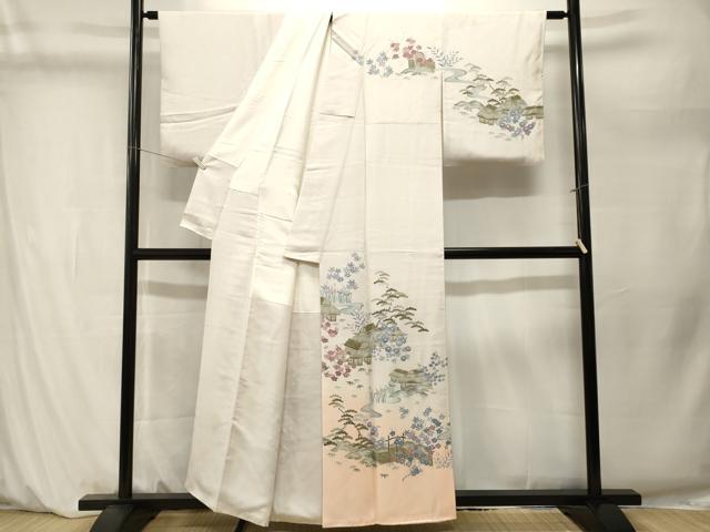平和屋着物■訪問着　作家物　松竹梅御所解文　暈し染め　正絹　逸品　CABM1276ev