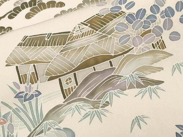 平和屋着物■訪問着　作家物　松竹梅御所解文　暈し染め　正絹　逸品　CABM1276ev