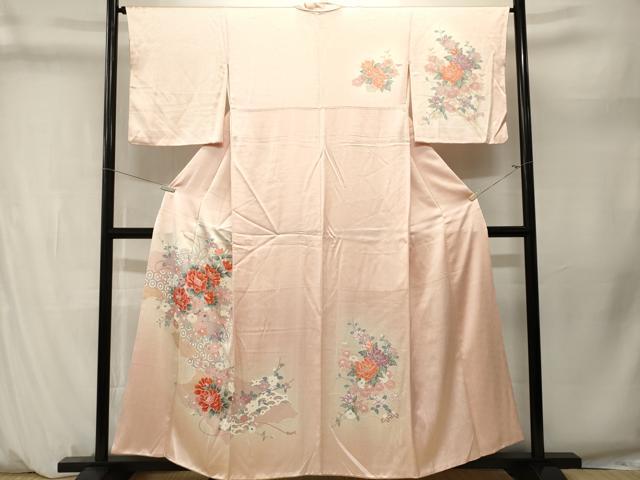 平和屋着物■訪問着　亀甲花車文　暈し染め　正絹　逸品　未使用　CABM1280ev