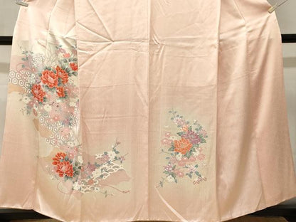平和屋着物■訪問着　亀甲花車文　暈し染め　正絹　逸品　未使用　CABM1280ev