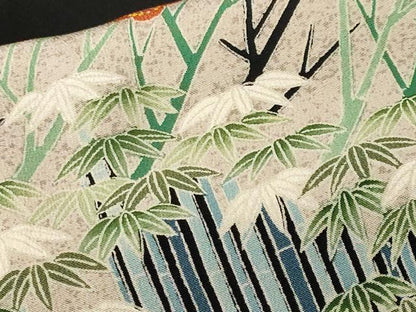 平和屋着物■豪華黒留袖　松竹梅文　正絹　逸品　CABM1282ev