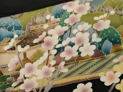 平和屋着物■豪華黒留袖　作家物　御所解文　暈し染め　正絹　逸品　CABM1287ev