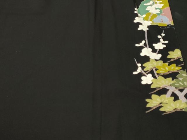 平和屋着物■豪華黒留袖　作家物　御所解文　暈し染め　正絹　逸品　CABM1287ev