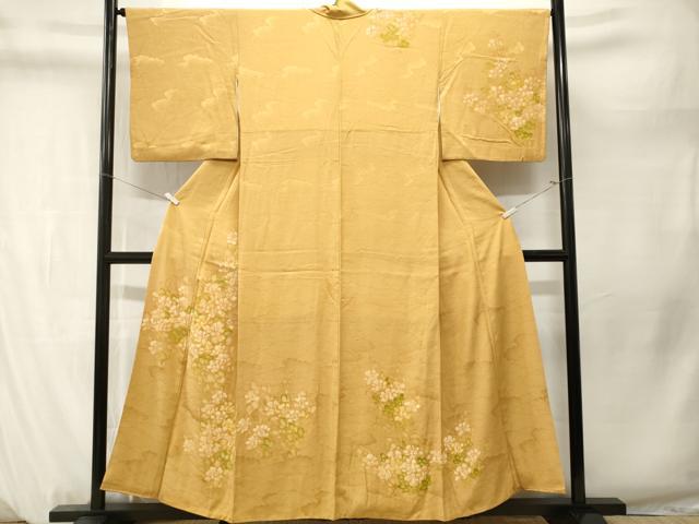平和屋着物■訪問着　草花文　正絹　逸品　CABM1291ev