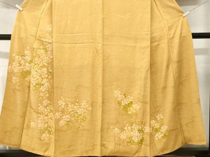 平和屋着物■訪問着　草花文　正絹　逸品　CABM1291ev