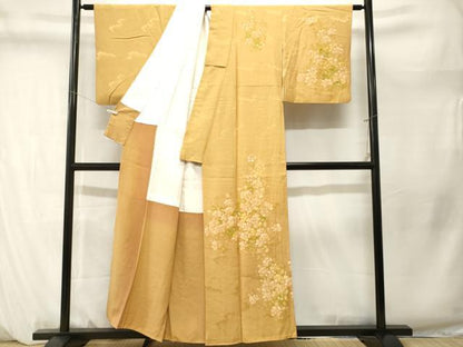 平和屋着物■訪問着　草花文　正絹　逸品　CABM1291ev