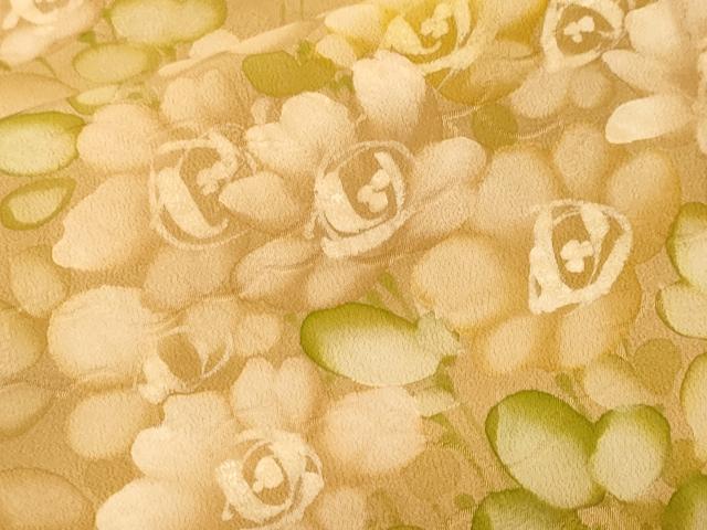平和屋着物■訪問着　草花文　正絹　逸品　CABM1291ev