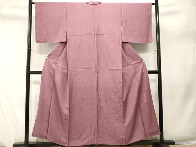 平和屋着物■伝統工芸師　服部光擴　江戸小紋　鮫小紋柄　正絹　逸品　CABM1296ev