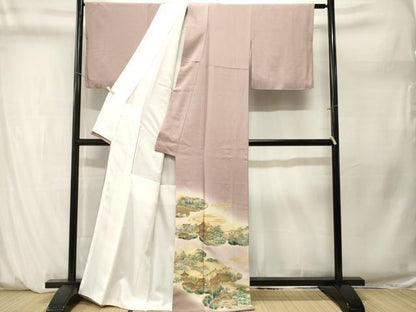平和屋着物■豪華色留袖　風景文　暈し染め　正絹　逸品　CABM1298ev