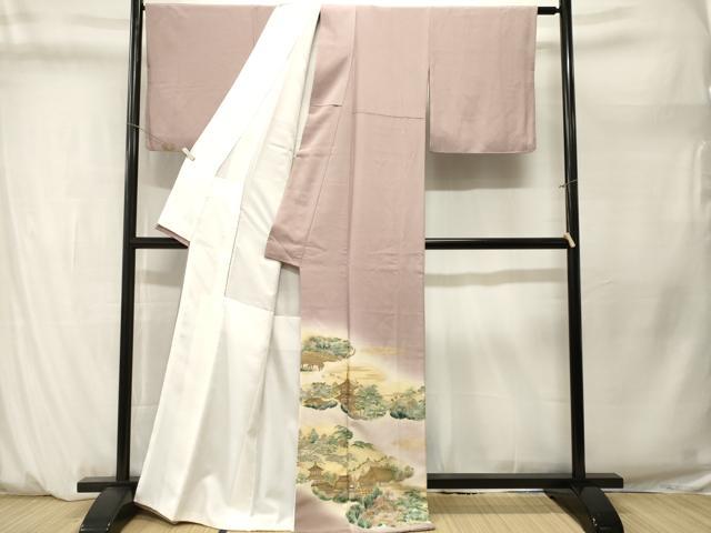 平和屋着物■豪華色留袖　風景文　暈し染め　正絹　逸品　CABM1298ev