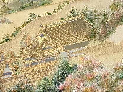 平和屋着物■豪華色留袖　風景文　暈し染め　正絹　逸品　CABM1298ev