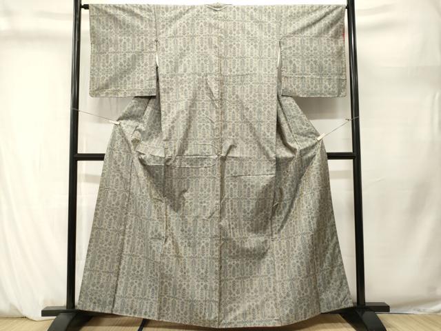 平和屋着物■本場大島紬　矢羽吉祥花文　正絹　逸品　CABM1299ev