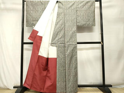 平和屋着物■本場大島紬　矢羽吉祥花文　正絹　逸品　CABM1299ev