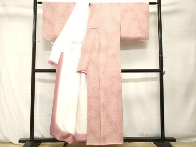 平和屋着物■上質な小紋　霰舞花文　暈し染め　正絹　逸品　CABM1305ev