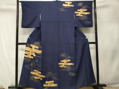 平和屋着物■訪問着　辻が花　金彩　正絹　逸品　CABM1312ev