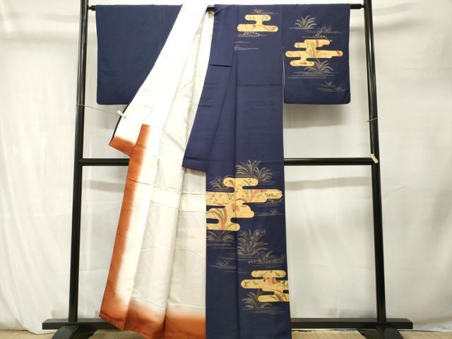 平和屋着物■訪問着　辻が花　金彩　正絹　逸品　CABM1312ev