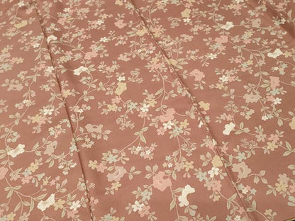平和屋着物■上質な小紋　枝花文　金彩　正絹　逸品　CABM1318ev