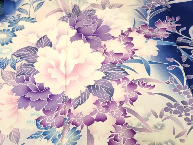 平和屋着物■豪華振袖　草花文　暈し染め　正絹　逸品　CABM1323ev