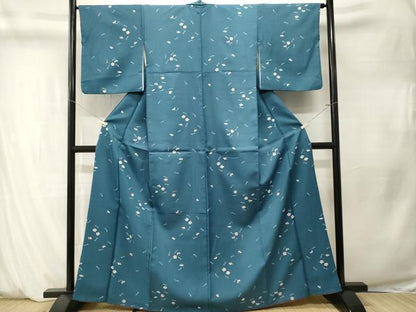 平和屋着物■小紋　溢れ松葉舞花文　洗える着物　CABM1332ev