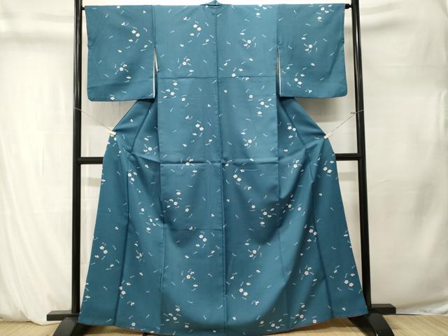 平和屋着物■小紋　溢れ松葉舞花文　洗える着物　CABM1332ev