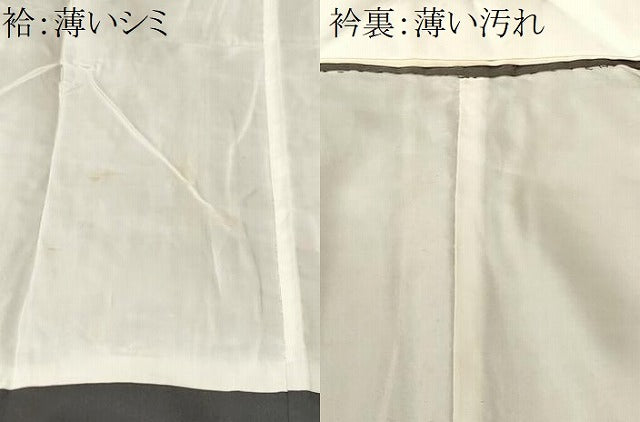 平和屋着物■男性　長襦袢　袷　鹿の子笹竹文　暈し染め　洗える着物　CABM1333ev