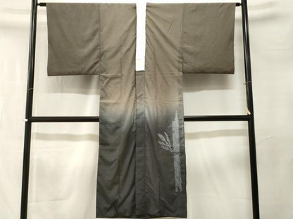 平和屋着物■男性　長襦袢　袷　鹿の子笹竹文　暈し染め　洗える着物　CABM1333ev