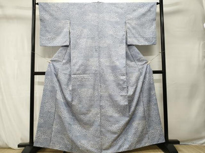 平和屋着物■小紋　小花文　鮫小紋柄　洗える着物　CABM1335ev