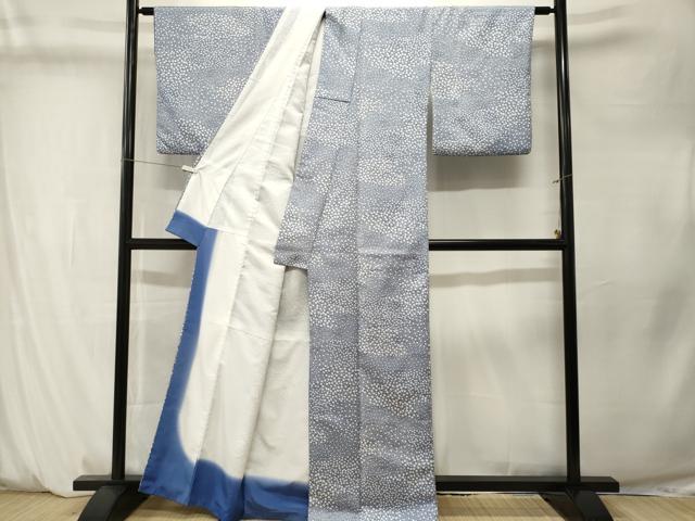 平和屋着物■小紋　小花文　鮫小紋柄　洗える着物　CABM1335ev