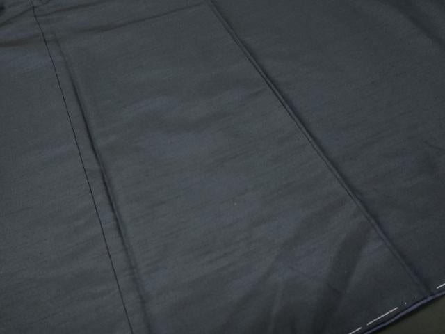 平和屋着物■男性　紬　藍鉄色　正絹　逸品　CABM1342ev