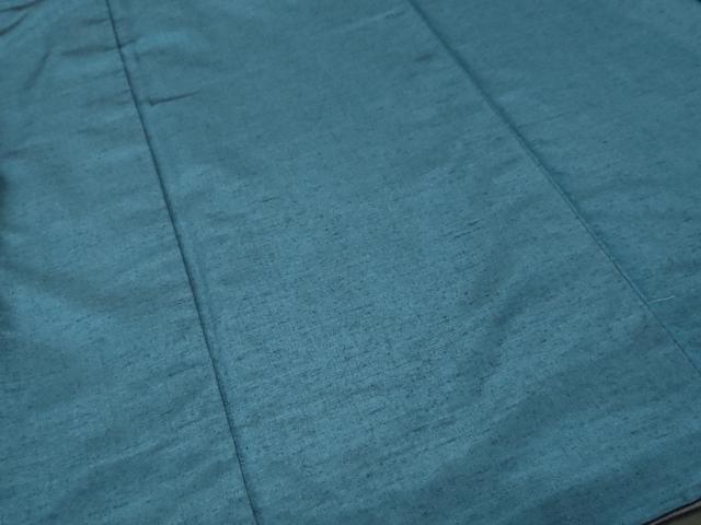 平和屋着物■男性　紬　高麗納戸色　正絹　逸品　CABM1344ev