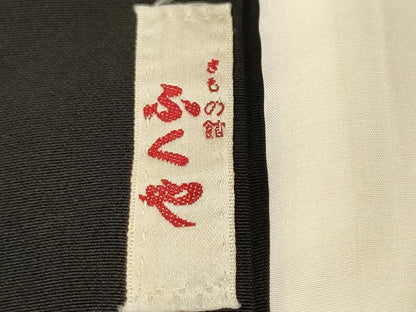 平和屋着物■豪華黒留袖　松竹梅飛鶴花文　正絹　逸品　CABM1351ev